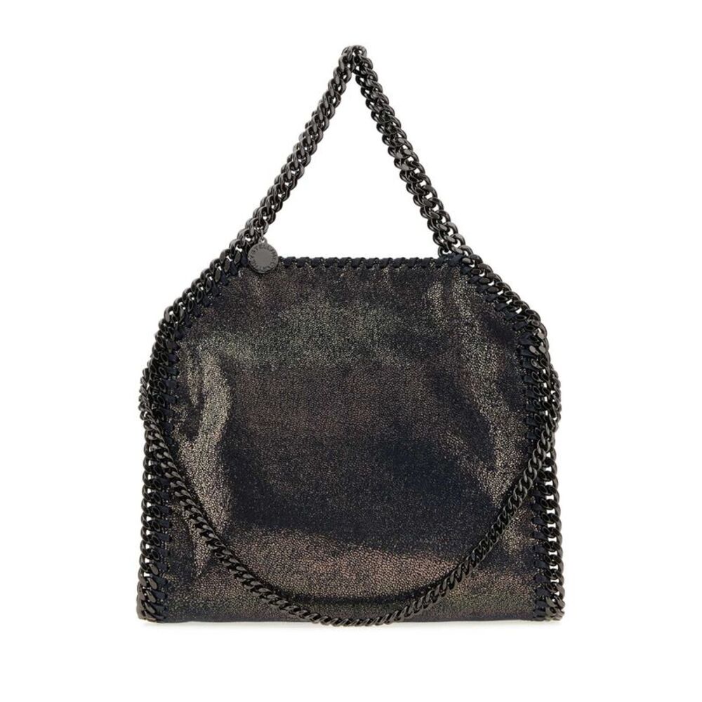 Stella Mccartney Women Black Dotted Chamois Mini Falabella Handbag